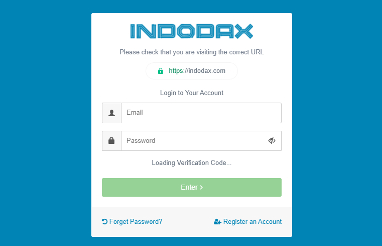 регистрация на Indodax